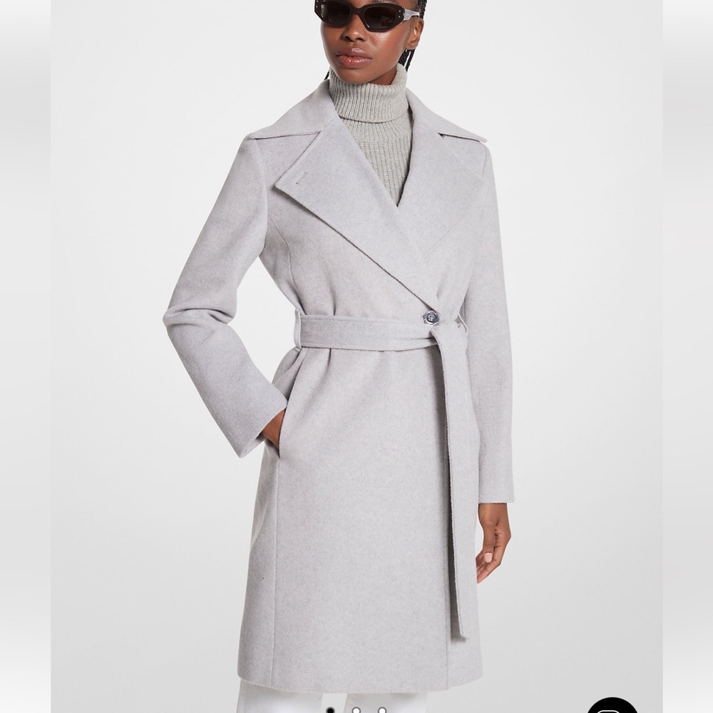 NWT Michael Kors XXL gray wool coat